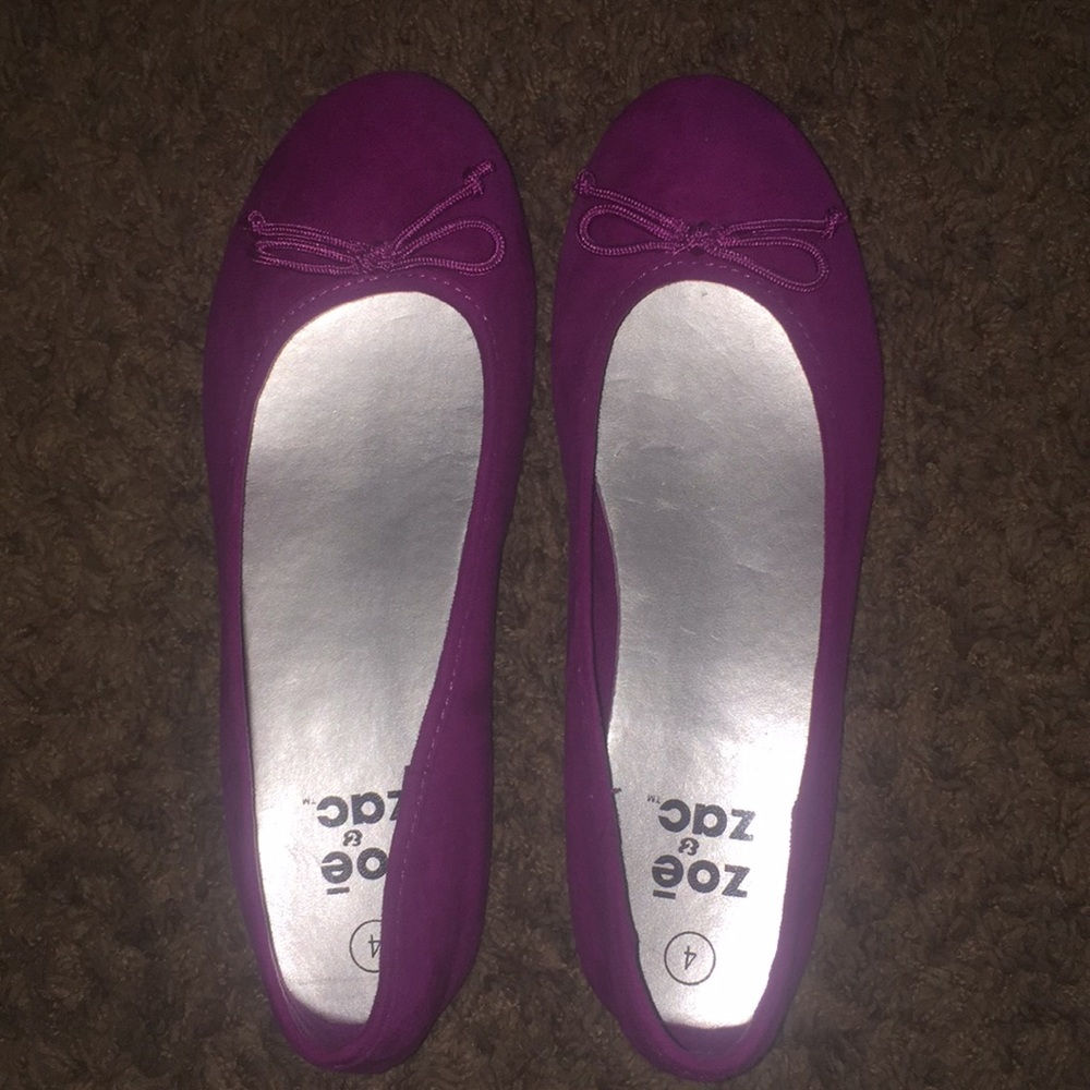 girls magenta flats